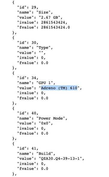 ...supuestamente identificado como el Snapdragon 460 debido a su GPU.  (Fuente: Geekbench a través de MySmartPrice)