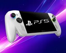 Se muestra el logotipo de PS5 en la consola portátil de juegos ROG Xbox Ally (Fuente de la imagen: Xbox Wire, Sony PlayStation con ediciones)