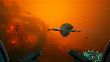 En la imagen: Una captura de pantalla del juego Subnautica 2.
