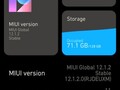 Versión del firmware del Xiaomi Mi 10T Pro en este momento, Android 11 con errores de MIUI 12.1.2 (Fuente: propia)