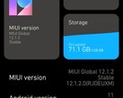 Versión del firmware del Xiaomi Mi 10T Pro en este momento, Android 11 con errores de MIUI 12.1.2 (Fuente: propia)