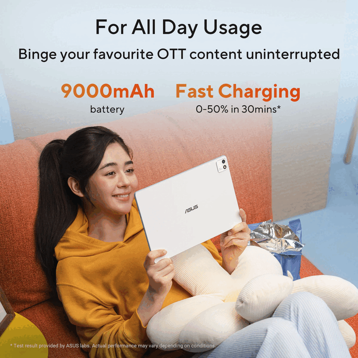 La Pad T3201 cuenta con una batería de 9.000 mAh, una capacidad más que aceptable