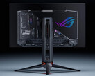 El último monitor para juegos de 27 pulgadas de Asus adopta su llamativo lenguaje de diseño semitransparente. (Fuente de la imagen: Asus)