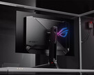 El ROG Swift OLED PG32UCDM Gen3 desde la parte trasera.