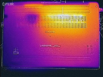 Temperatura carga máxima (parte inferior)