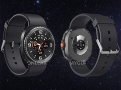El Galaxy Watch8 Classic combina los diseños del Galaxy Watch6 Classic y del Galaxy Watch Ultra en un solo dispositivo. (Fuente de la imagen: OnLeaks & SammyGuru)
