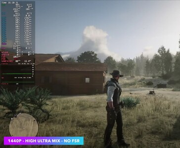 «Red Dead Redemption 2» ejecutándose en la Steam Machine a 1440p con ajustes «Alto» y «Ultra»