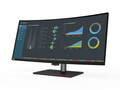 El ThinkVision P40w cuenta con un panel WUHD 21:9 de colores precisos servido a través de una conexión Thunderbolt 4. (Fuente de la imagen: Lenovo)