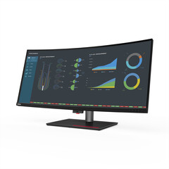 El ThinkVision P40w cuenta con un panel WUHD 21:9 de colores precisos servido a través de una conexión Thunderbolt 4. (Fuente de la imagen: Lenovo)