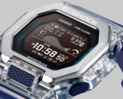 Los nuevos relojes Casio GBX-100S cambian la caja de resina maciza por una carcasa transparente de estilo esqueleto y la combinan con un bisel de acero inoxidable cepillado. En la imagen, el Casio GBX100S-2. (Fuente de la imagen: Casio)