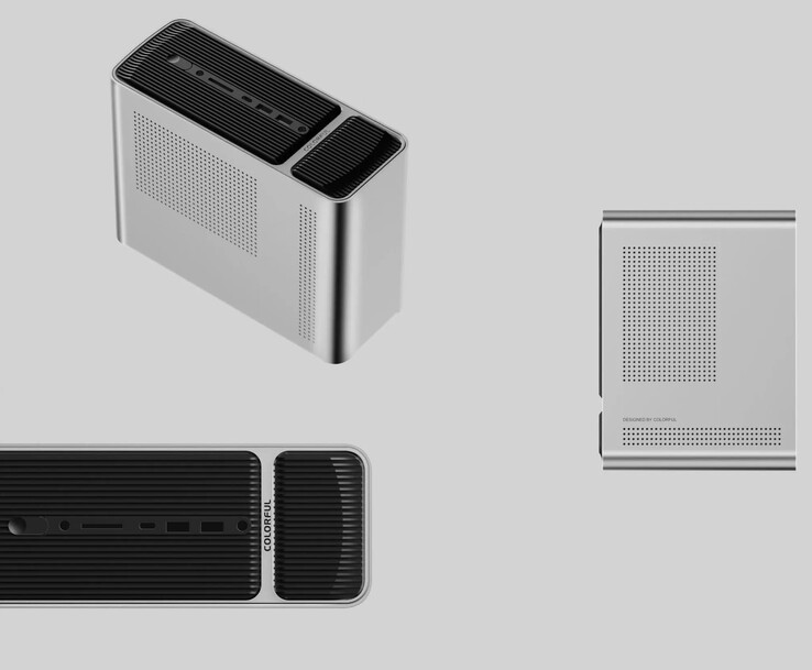 Elementos de diseño del mini PC Colorful SMATR 900 (Fuente de la imagen: PC Watch)