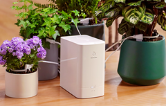 El GrowCube puede determinar de forma inteligente cuándo regar tu planta y cuánta agua darle. (Fuente de la imagen: Elecrow vía Kickstarter)