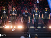 La alineación del equipo MongolZ (en la foto) en la ceremonia de apertura de la Blast Major en curso en Austin. (Fuente de la imagen: HLTV)