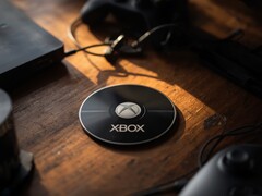 Un disco de Xbox sobre un escritorio