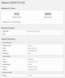 (Fuente de la imagen: Geekbench)