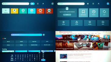 Se incluye el navegador Seraphic Open Browser para navegar por sitios web. (Fuente de la imagen: Notebookcheck)