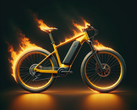 Los incendios en bicicletas eléctricas pueden producirse durante la carga de la batería, pero también durante el almacenamiento (imagen simbólica: Dall-E / AI)
