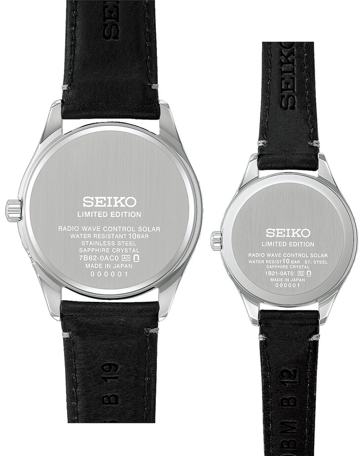 En la foto - Fondos de las cajas de los 2 nuevos relojes Seiko, sobre fondo blanco.