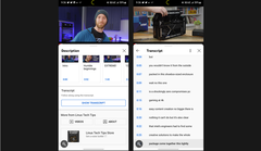 Las transcripciones de YouTube en una nueva forma. (Fuente: Android Police)