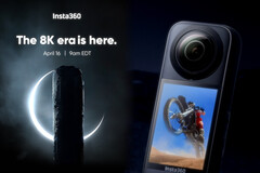 La Insta360 X4 parece que sustituirá a la Insta360 X3 (imagen de la derecha) el 16 de abril. (Fuente de la imagen: Insta360 - editado)