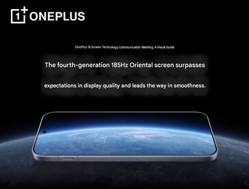 El OnePlus 16 contará con una pantalla OLED con una frecuencia de actualización máxima de 185 Hz.