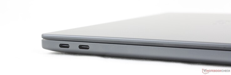Izquierda: 2x USB-C Thunderbolt 4 con DisplayPort 2.1 + Power Delivery