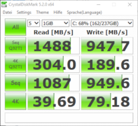 Crystal Disk Mark SK Hynix 256 GB