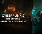 Cyberpunk 2 se basará en Unreal Engine 5, en lugar del REDengine propiedad de CDPR. En la imagen - Artwork con el texto "Cyberpunk 2 ha entrado en fase de preproducción" superpuesto. (Fuente de la imagen: @CDPROJEKTRED_IR en X/Twitter)