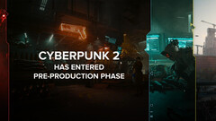 Cyberpunk 2 se basará en Unreal Engine 5, en lugar del REDengine propiedad de CDPR. En la imagen - Artwork con el texto "Cyberpunk 2 ha entrado en fase de preproducción" superpuesto. (Fuente de la imagen: @CDPROJEKTRED_IR en X/Twitter)
