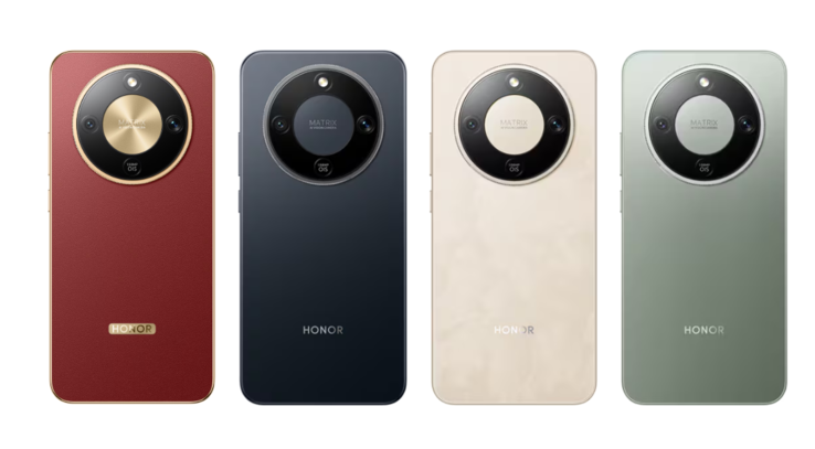 El Honor X9d viene en colorways negro medianoche, marrón rojizo, oro amanecer y verde bosque (Fuente de la imagen: Honor)