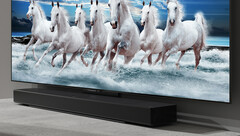 Un nuevo televisor LG con una barra de sonido a juego (Fuente: LG)