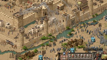 En la imagen: una captura de pantalla del juego «Stronghold Crusader: Definitive Edition».
