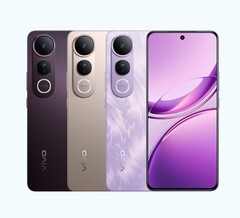 El Vivo V50 Lite 5G está disponible en colores negro, dorado y morado (Fuente de la imagen: Vivo)