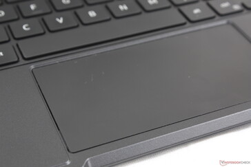 Las entradas multitáctiles son difíciles de realizar en el estrecho clickpad