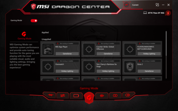 Dragon Center Gaming Mode.