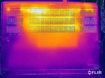 Temperaturas superficiales durante la prueba de esfuerzo (abajo)