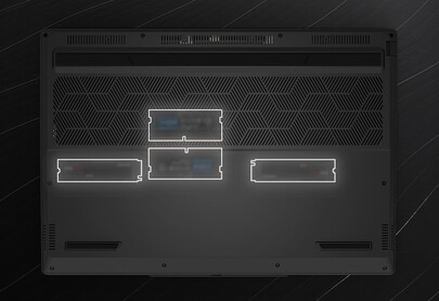 El portátil para juegos Tuxedo InfinityBook Max 15 puede equiparse con hasta 128 GB de memoria y 8 TB de almacenamiento. (Fuente de la imagen: Tuxedo)