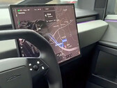 La interfaz de usuario del Cybertruck (imagen: TeslaTownTexas/TikTok)