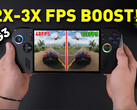 La prueba Lossless Scaling 3 en el dispositivo portátil de juego pone de relieve las mejoras aportadas por la nueva actualización (Fuente de la imagen: ETA Prime)