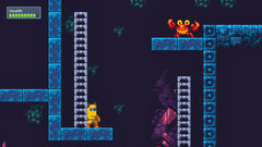 Una captura de pantalla del juego de plataformas en 2D BlockBlasters que fue retirado de Steam por llevar incrustado un código malicioso que vaciaba los monederos de criptomonedas. (Fuente de la imagen: Steam)