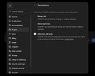 Captura de pantalla de la configuración de ChatGPT, complementos y permisos con las opciones «Preguntar siempre», «Permitir herramientas de lectura» y «Permitir herramientas de bajo riesgo».