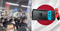 La reposición de PS5 atrajo a una multitud en Japón, pero la Switch sigue siendo la campeona de ventas. (Fuente de la imagen: @AJapaneseDream/WorldGrain/Nintendo)