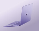 El nuevo Surface Laptop de 13 pulgadas en su color violeta.
