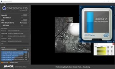 Información de CPU durante un Cinebench R15 Single 64Bit benchmark