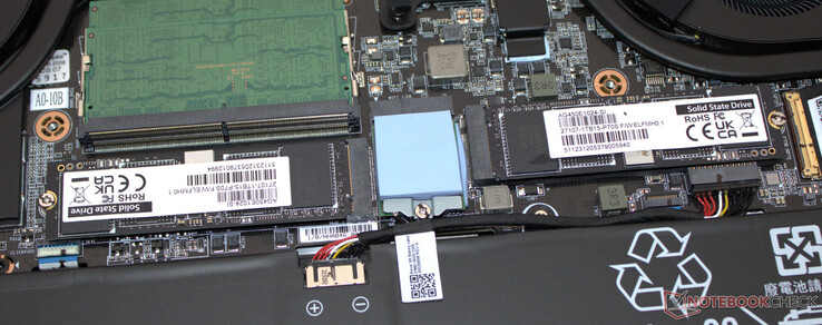 Las dos unidades SSD no forman una matriz RAID.