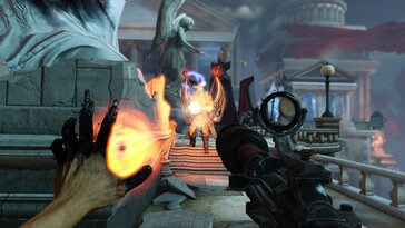 En la imagen: Una captura de pantalla de juego de BioShock Infinite.