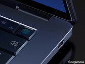 Los portátiles Googlebook estarán equipados con procesadores Intel Qualcomm y MediaTek. En la imagen: render promocional de un portátil con la marca Google.