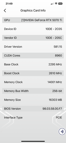 Información sobre la GPU