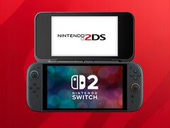Maqueta de la segunda pantalla de la 2DS/3DS Accesorio de la Switch 2 (Fuente de la imagen: Nintendo of America con modificaciones)