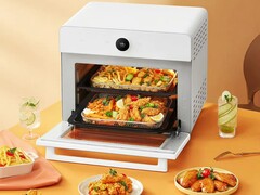 El Xiaomi Mijia Smart Air Frying Oven 30L tiene una pantalla táctil de 1,32 pulgadas (~3,35 cm). (Fuente de la imagen: Xiaomi)